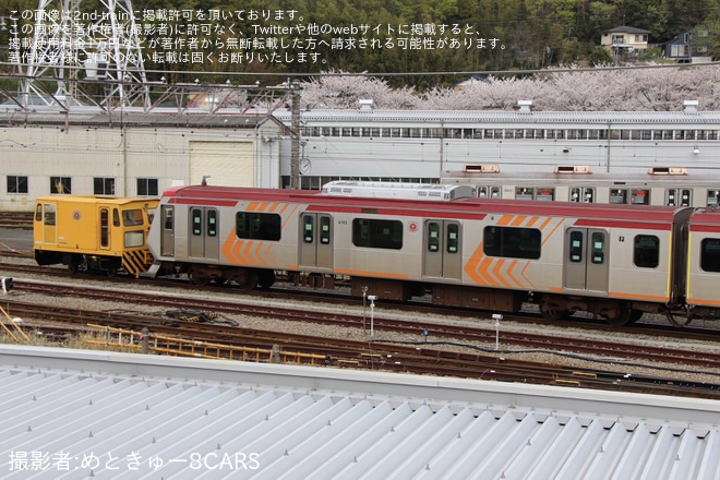 【東急】6000系6103F長津田車両工場入場回送を不明で撮影した写真