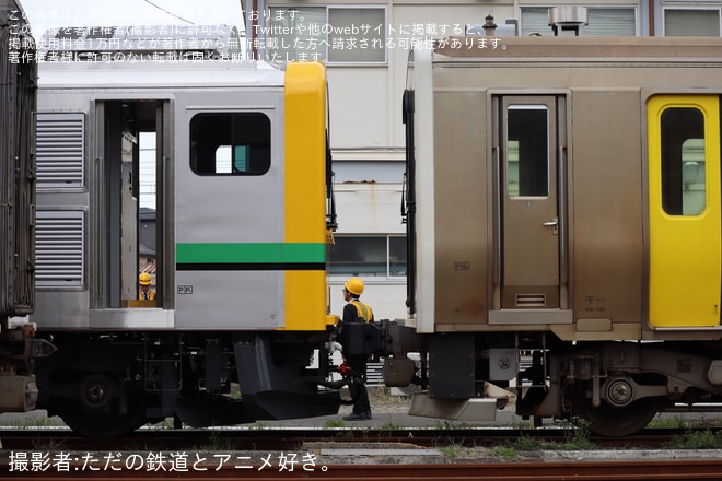 【JR東】キハE130系とE493系オク02編成が連結訓練を不明で撮影した写真