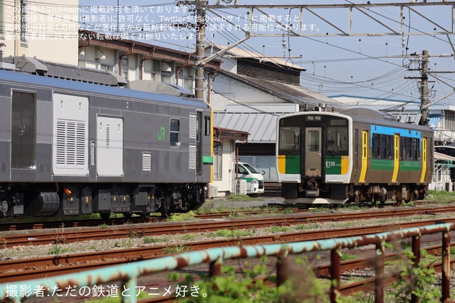 【JR東】キハE130系とE493系オク02編成が連結訓練