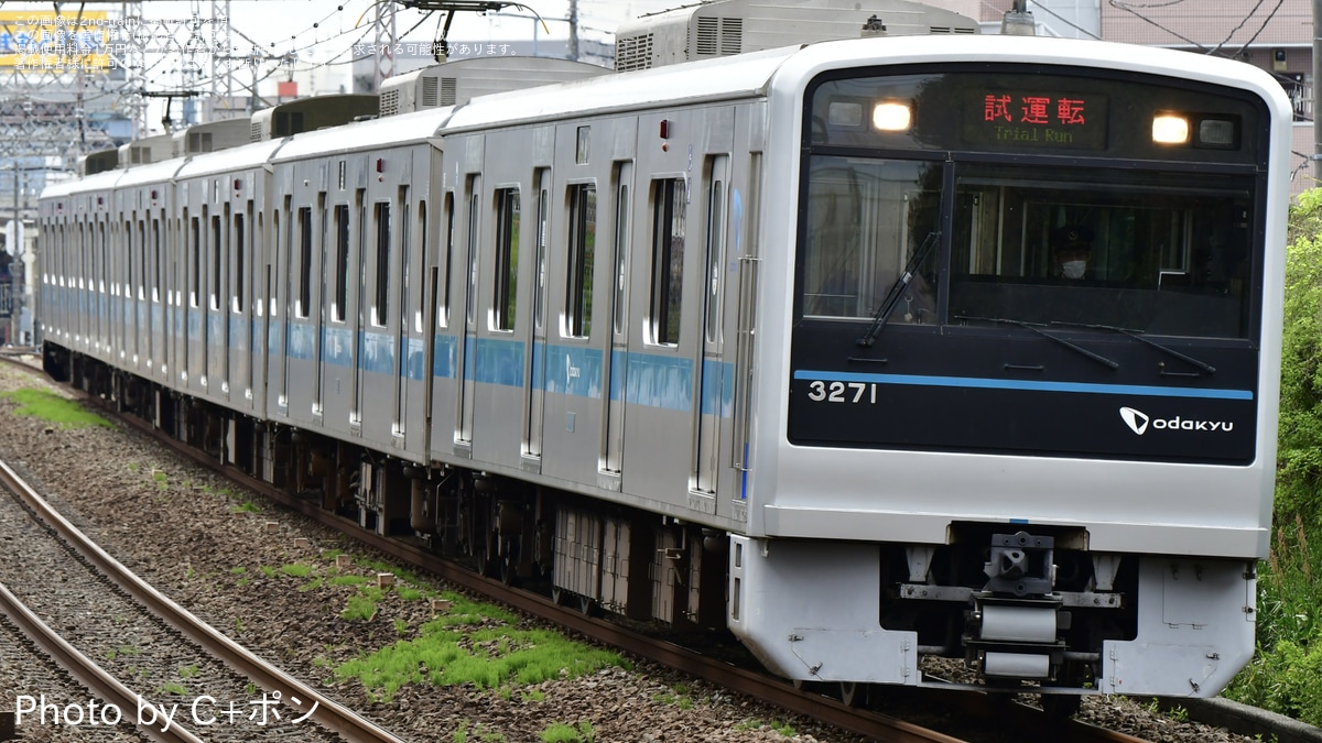 小田急】3000形3271F(3271×6)車輪交換試運転(20240412) |2nd-train鉄道 