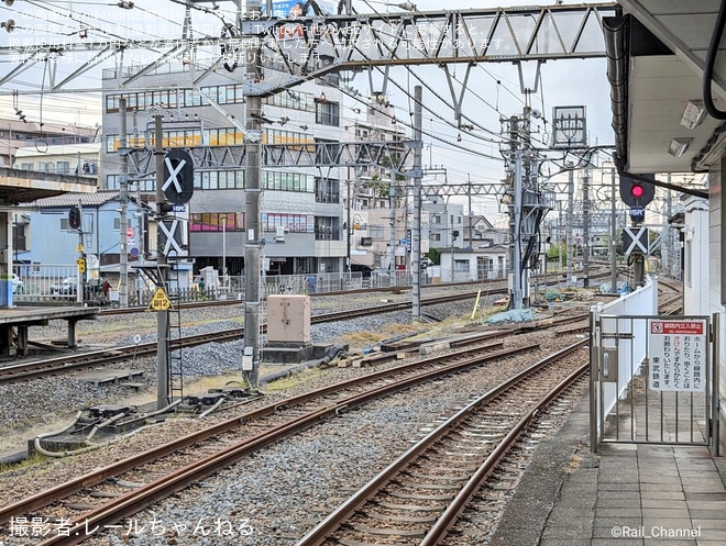 【東武】春日部駅高架化工事に伴い副2番線が使用停止に