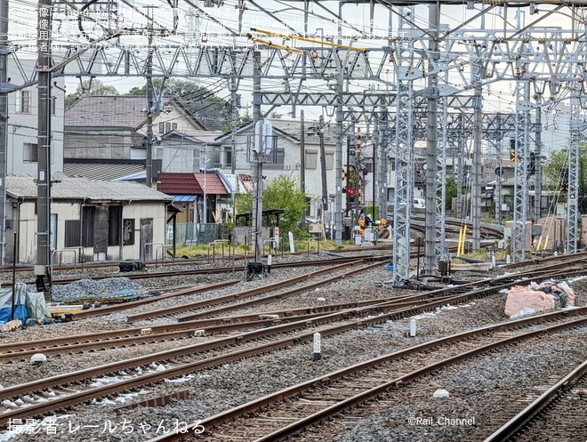 【東武】春日部駅高架化工事に伴い副2番線が使用停止にを不明で撮影した写真