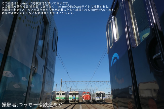【JR北】「みなみ北海道のキハ40形車両撮影会 in 函館」開催を函館駅で撮影した写真