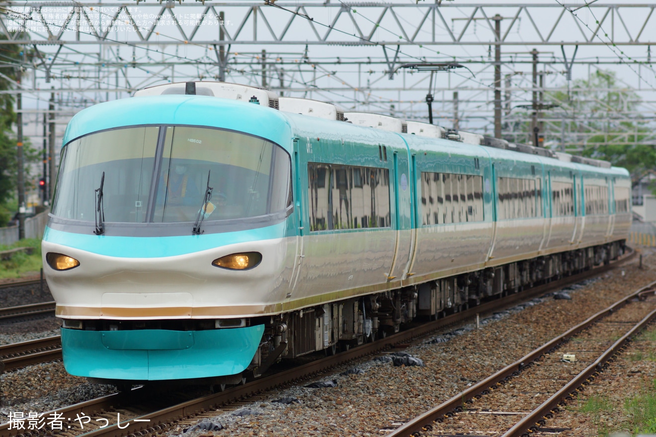 【JR西】283系HB602編成吹田総合車両所本所出場試運転の拡大写真