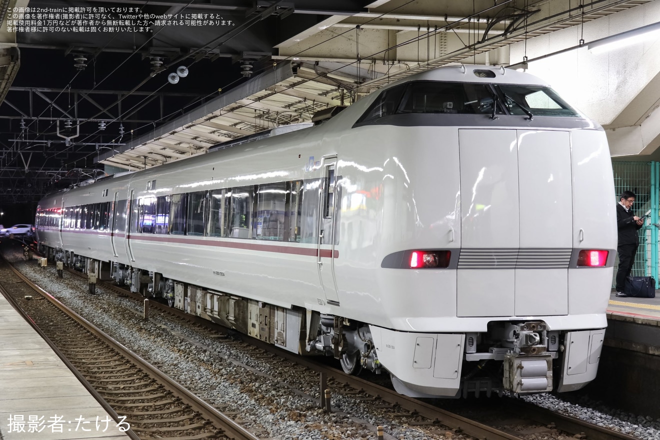 【JR西】289系FH302編成吹田総合車両所本所出場回送の拡大写真