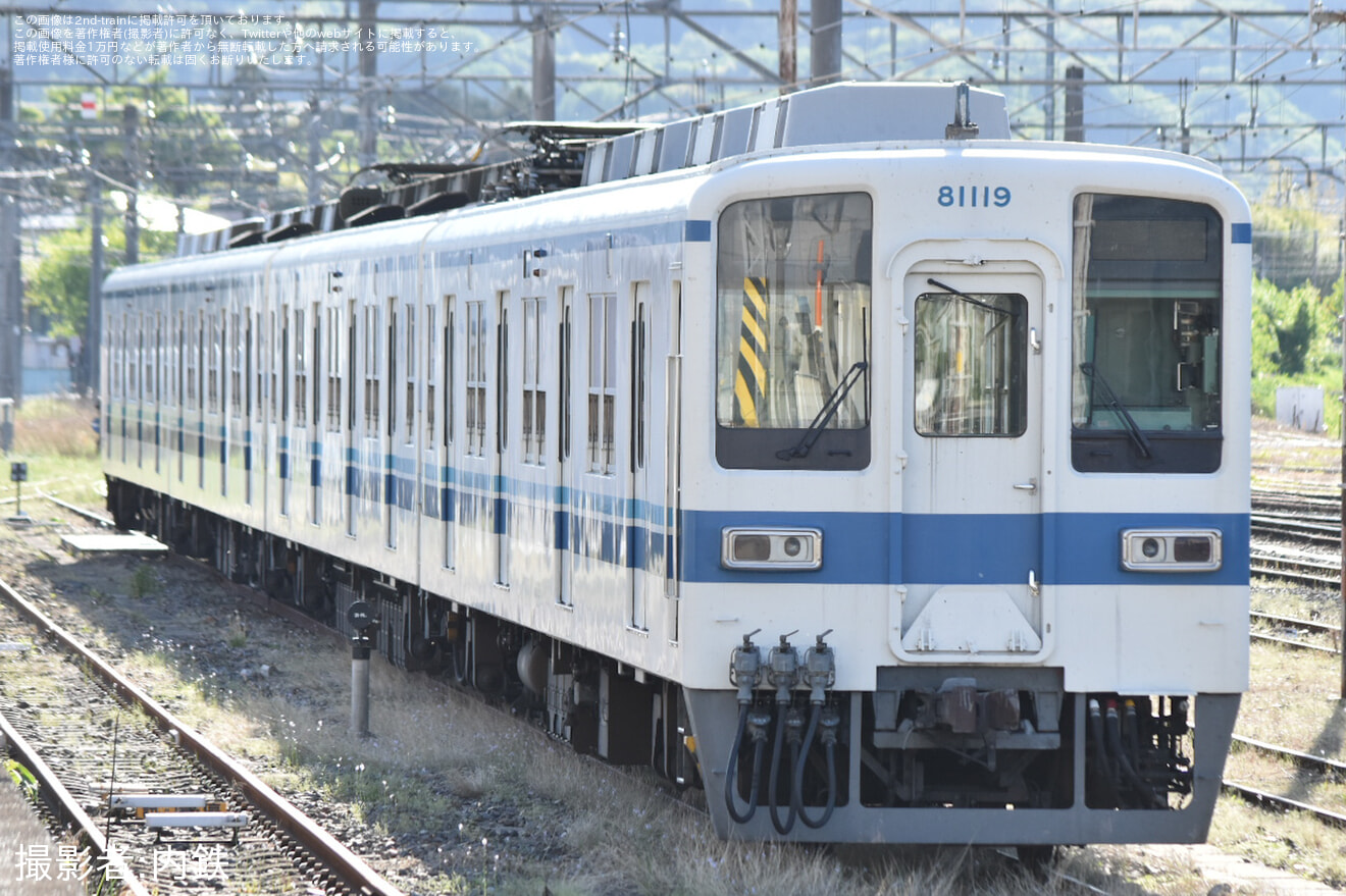 【東武】8000系81119F 寄居へ回送の拡大写真