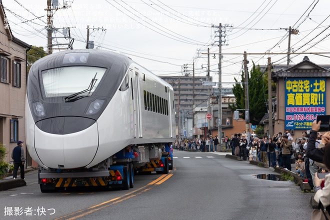 【台鐵】道路を走る鉄道車両見学プロジェクトで下松市内をEMU3000が陸送