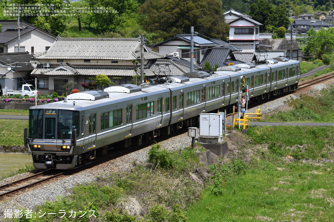 【JR西】舞鶴線普通列車を223系6000番台が代走の拡大写真