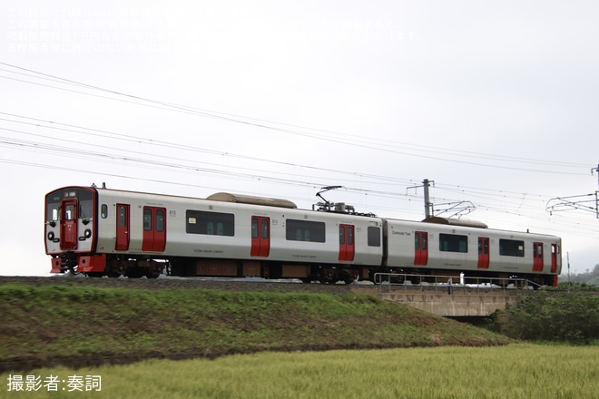 【JR九】815系NT13編成小倉総合車両センター出場を不明で撮影した写真