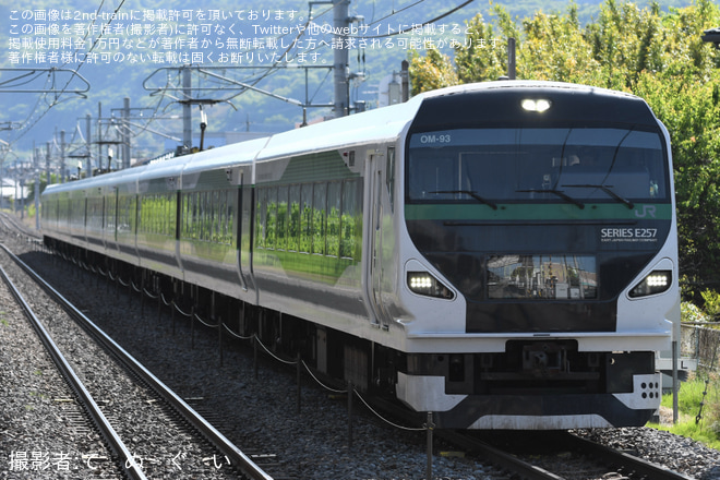 【JR東】E257系オオOM-93編成が長野へ回送
