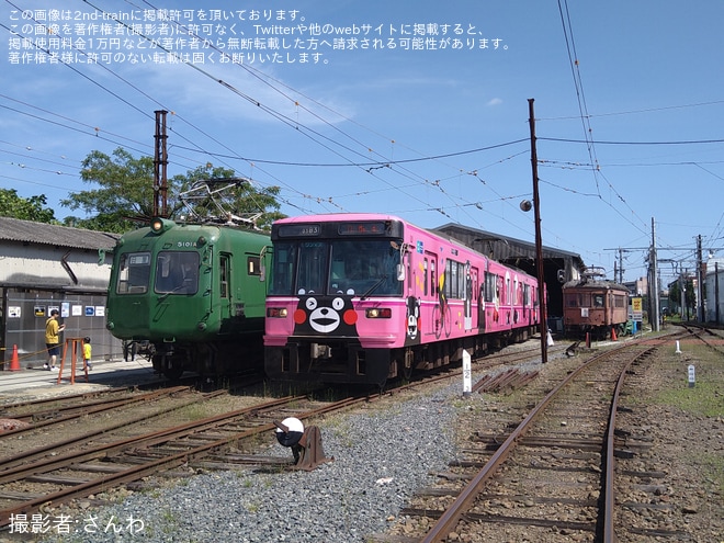 【熊電】「電鉄電車GWイベント」開催を北熊本駅で撮影した写真