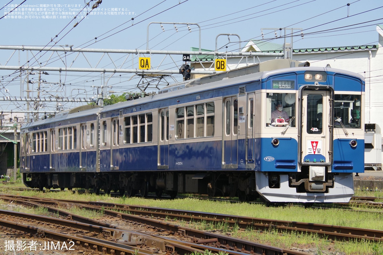 【トキ鉄】ET127系V8編成が横須賀色（スカ色）となり営業運転開始の拡大写真