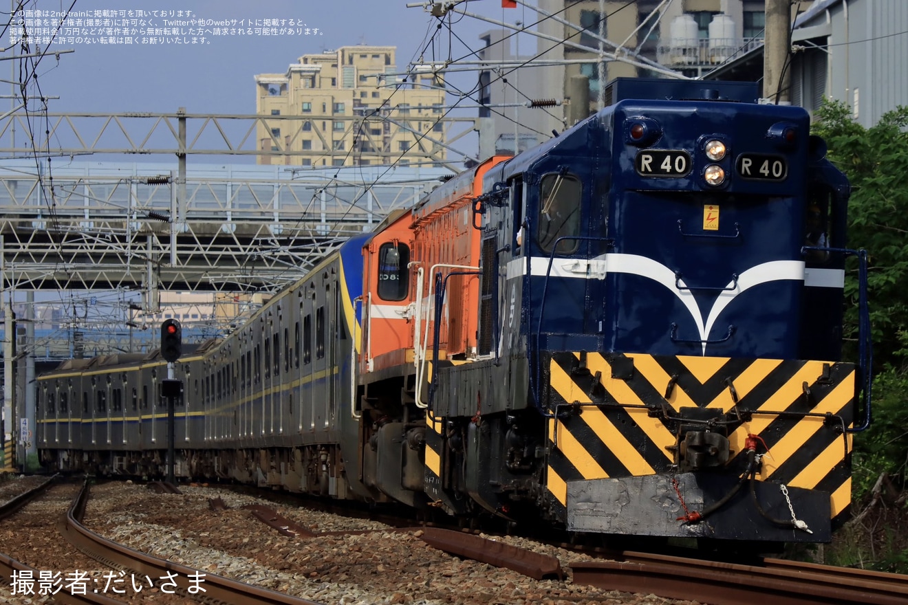 【台鐵】EMU800型EMU837+EMU838とR180型R188が富岡車両工場へ入場の拡大写真