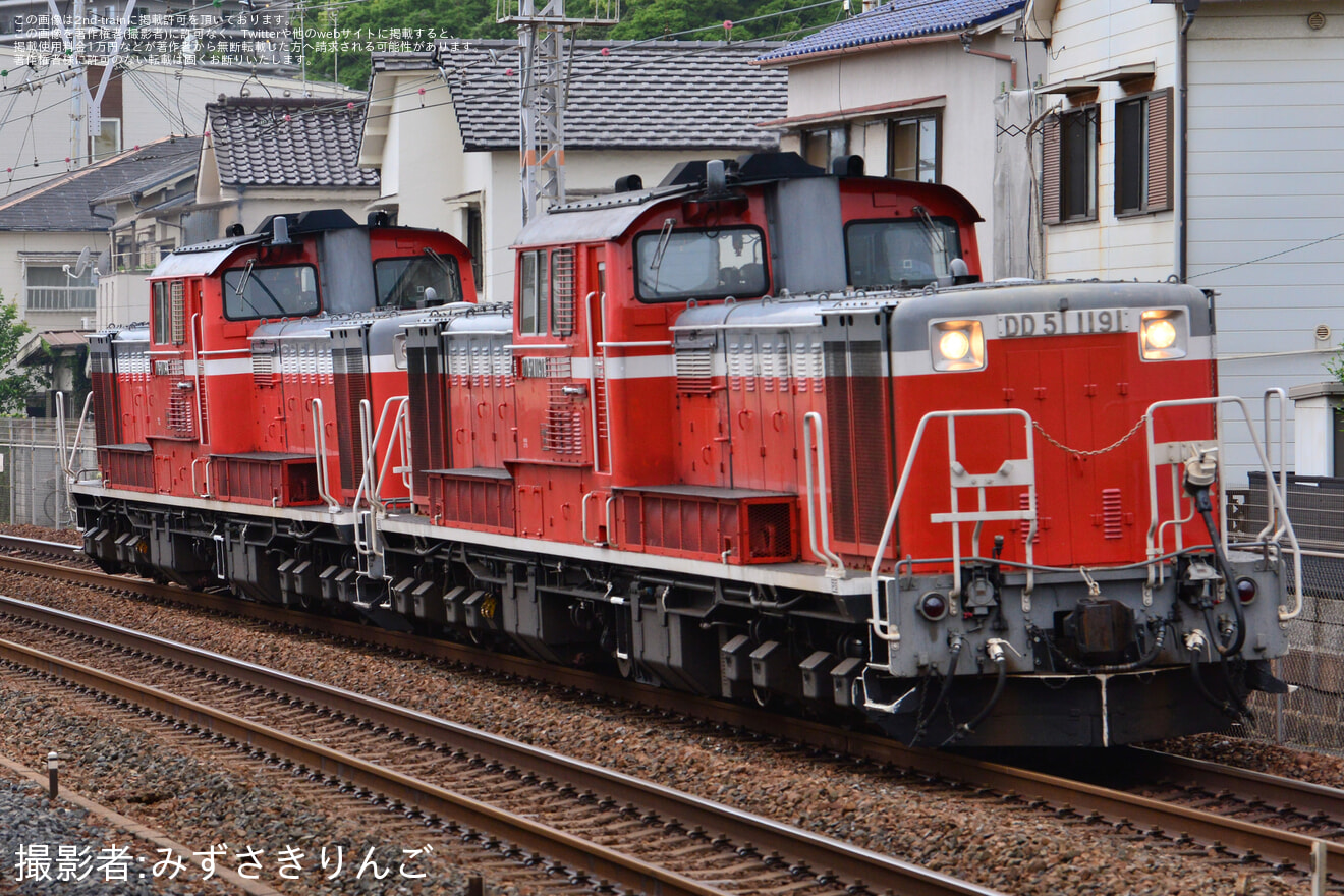 【JR西】DD51形二機を使用した訓練列車が運転されるの拡大写真