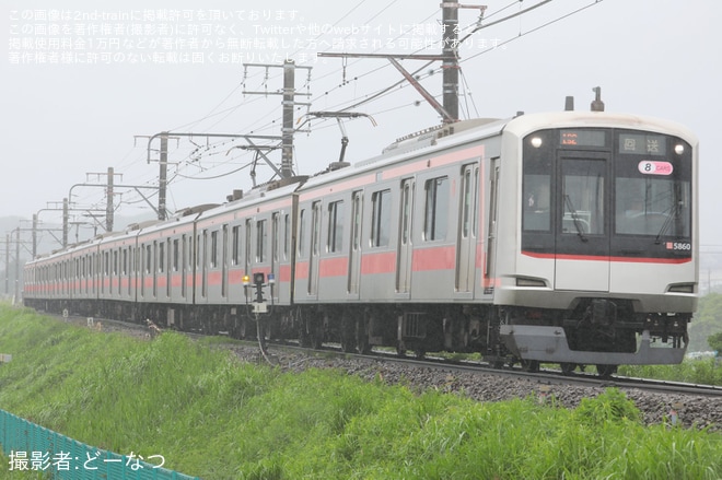 【東急】5050系5160F長津田車両工場入場回送を不明で撮影した写真