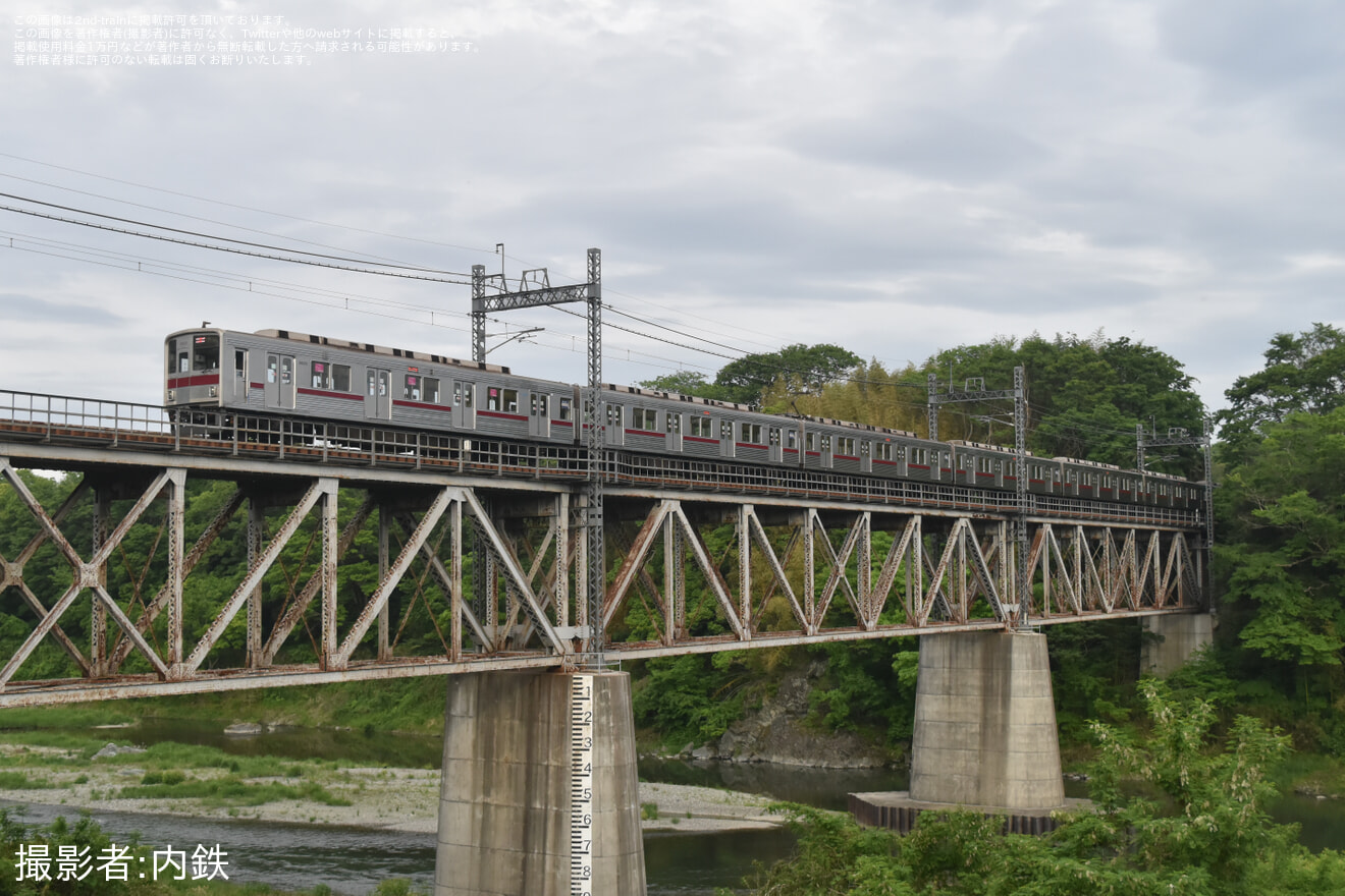 【東武】9000系9105F南栗橋工場入場回送の拡大写真