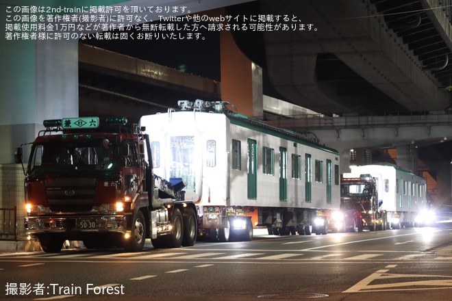 【京都市交】20系2136F竹田車両基地搬入陸送