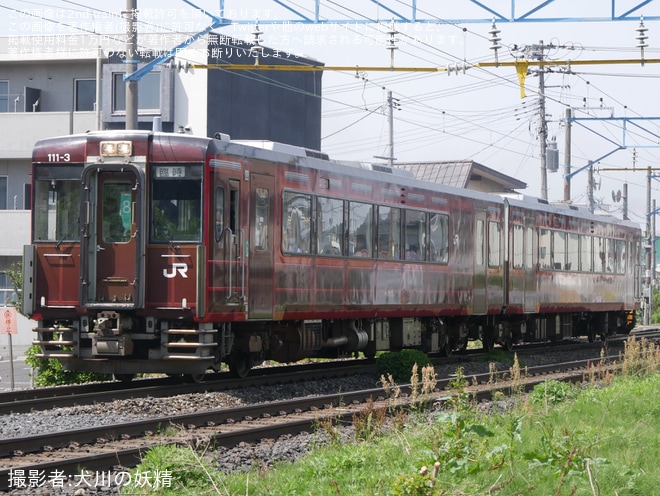 【JR東】「仙山線新緑 レトロ号」が運行を北山形〜山形間で撮影した写真