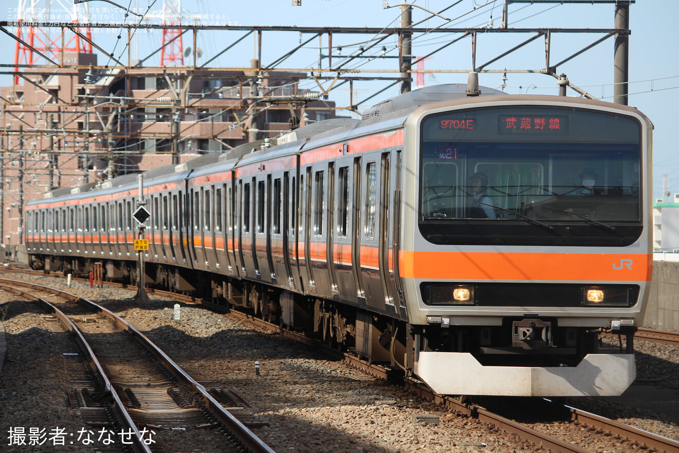 【JR東】東京メトロ東西線区間運休に伴う武蔵野線臨時列車の拡大写真