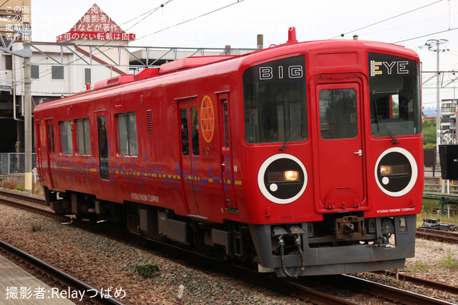 【JR九】BE220-1「BIG EYE」が鹿児島本線で試運転を不明で撮影した写真