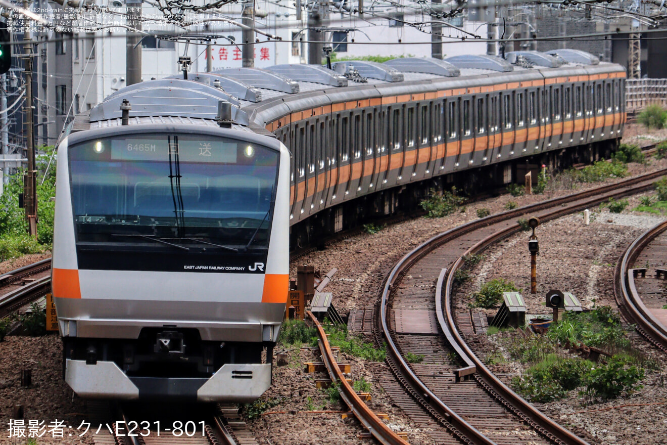 【JR東】E233系トタT4編成東京総合車両センター出場回送の拡大写真