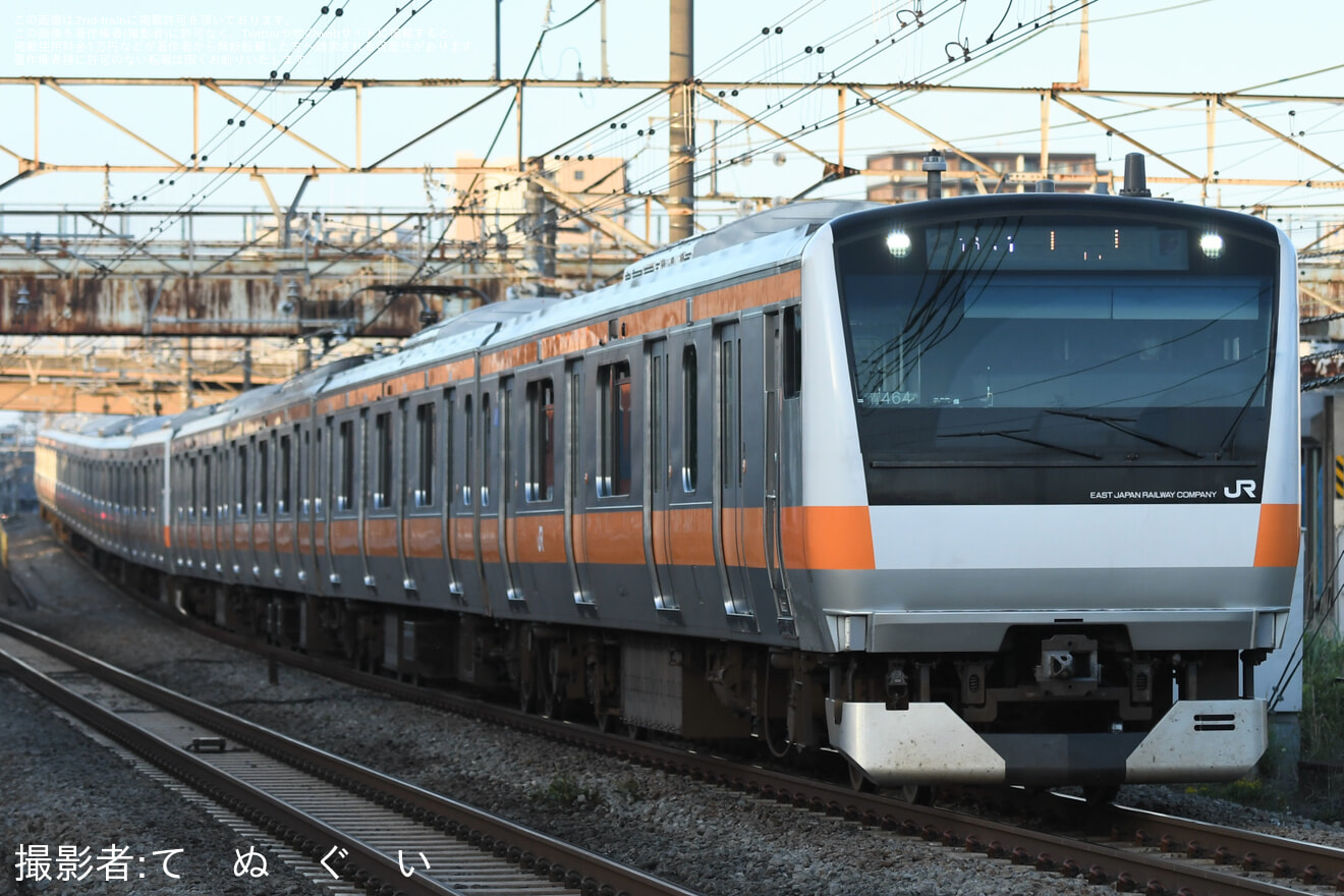 【JR東】E233系青編成が中央線快速東京口へ入線の拡大写真