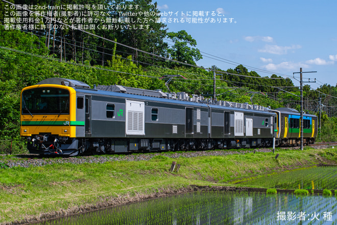 【JR東】E493系牽引 キハE130-110郡山総合車両センター配給
