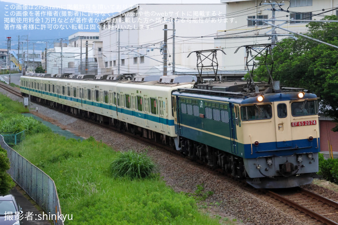 【小田急】8000形8261F(8261×6)西武鉄道譲渡甲種輸送を下土狩～大岡間で撮影した写真