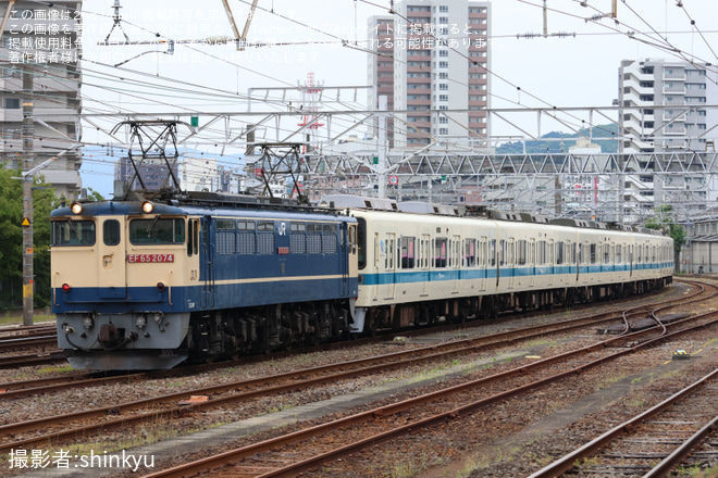 【小田急】8000形8261F(8261×6)西武鉄道譲渡甲種輸送を沼津駅で撮影した写真