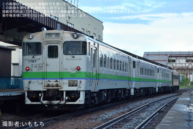 【JR北】キハ54-510と、キハ40形3両(キハ40-1797・キハ40-1763を含む)が釧路運輸車両所へ回送