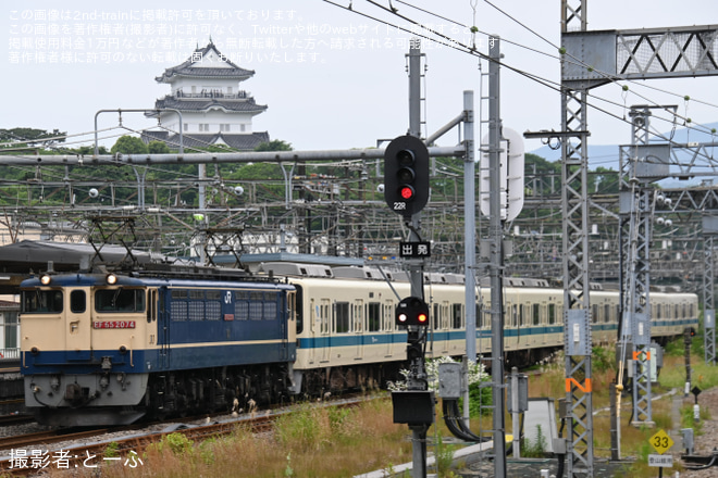 【小田急】8000形8261F(8261×6)西武鉄道譲渡甲種輸送を小田原駅で撮影した写真