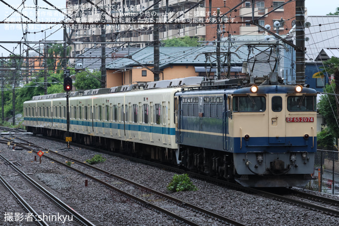 【小田急】8000形8261F(8261×6)西武鉄道譲渡甲種輸送(20日分)を西国分寺駅で撮影した写真