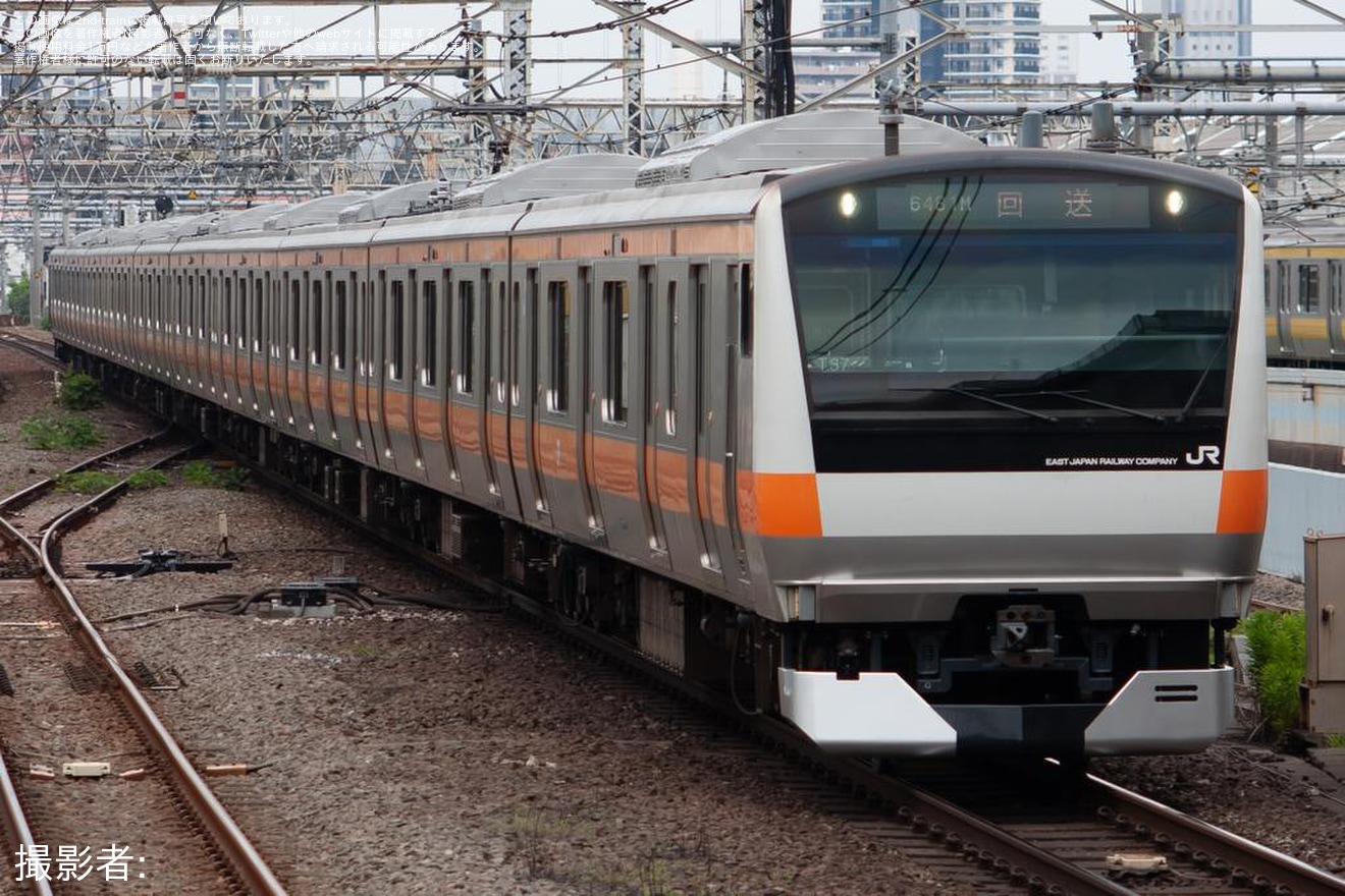 【JR東】E233系トタT37編成東京総合車両センター出場回送の拡大写真