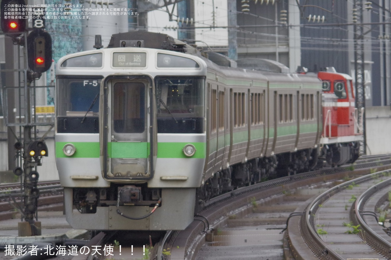 【JR北】721系F-5編成が苗穂へ(廃車の可能性も）の拡大写真