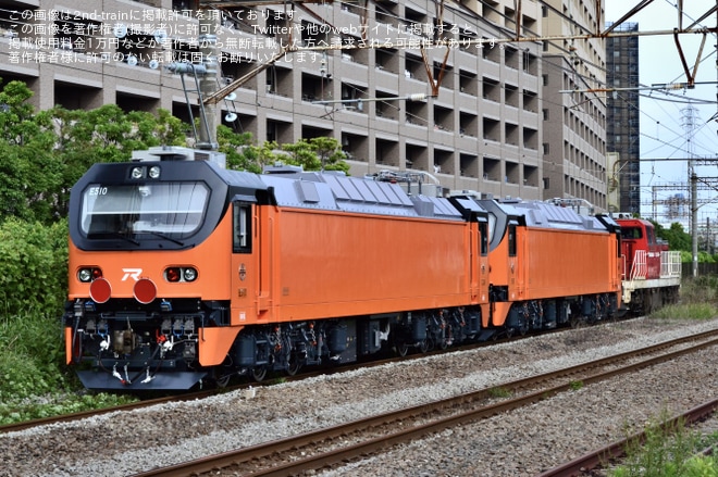【台鐵】E500型E507+E510 東芝府中出場 甲種を小田栄～浜川崎間で撮影した写真