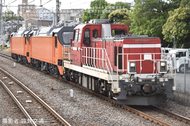 【台鐵】E500型E507+E510 東芝府中出場 甲種を川崎新町駅で撮影した写真