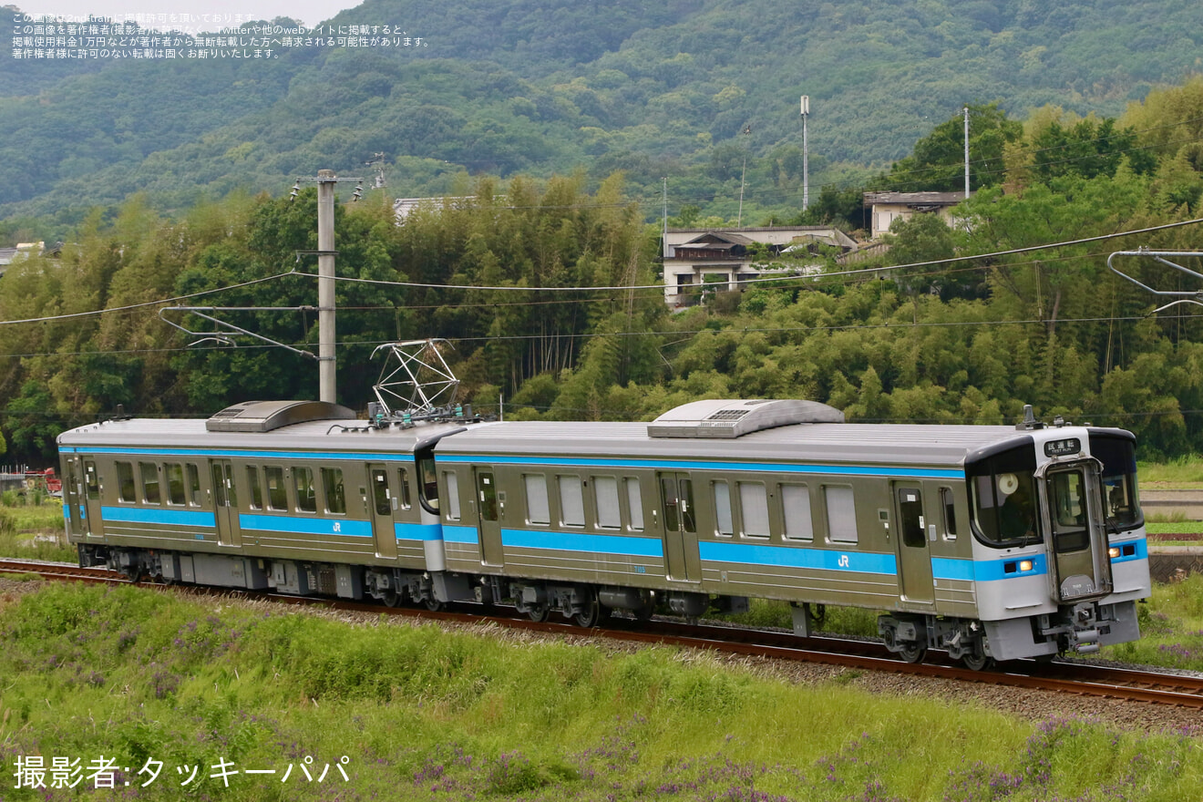 【JR四】7000系電車7105+7006が全検査を終えて多度津工場出場の拡大写真