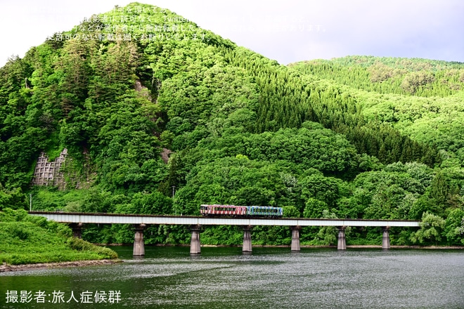 【JR東】「錦秋湖湖水まつり号」を運行を不明で撮影した写真