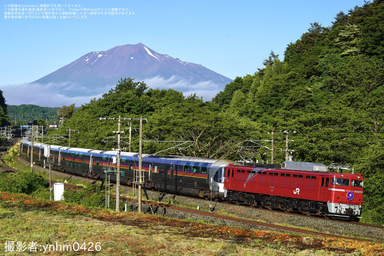 【JR東】EF81-80牽引青森行きカシオペア紀行運転(20240525)の拡大写真