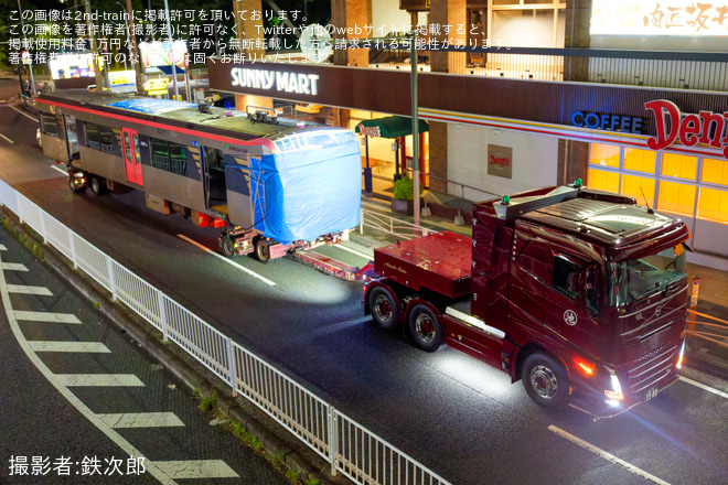 【都営】5500形5507-5・5507-8 J-TREC横浜事業所より搬出陸送を横浜市内で撮影した写真