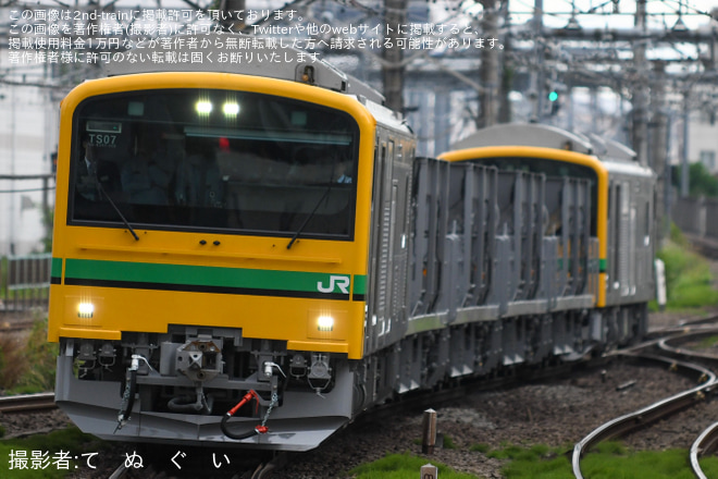 【JR東】GV-E197系クンTS07編成が中央線内乗務員ハンドル訓練を立川駅で撮影した写真