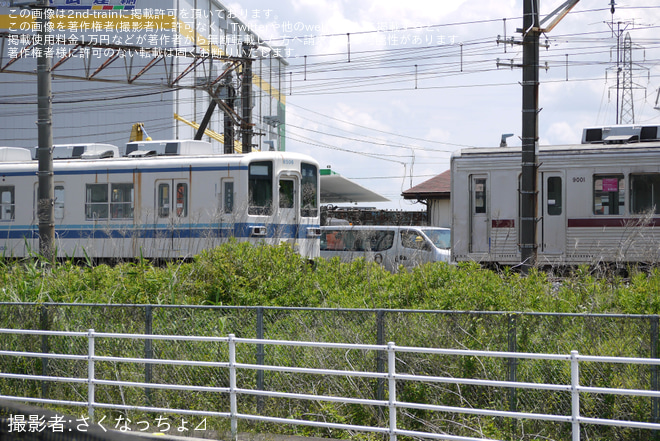 【東武】8000系8506F 廃車回送を不明で撮影した写真