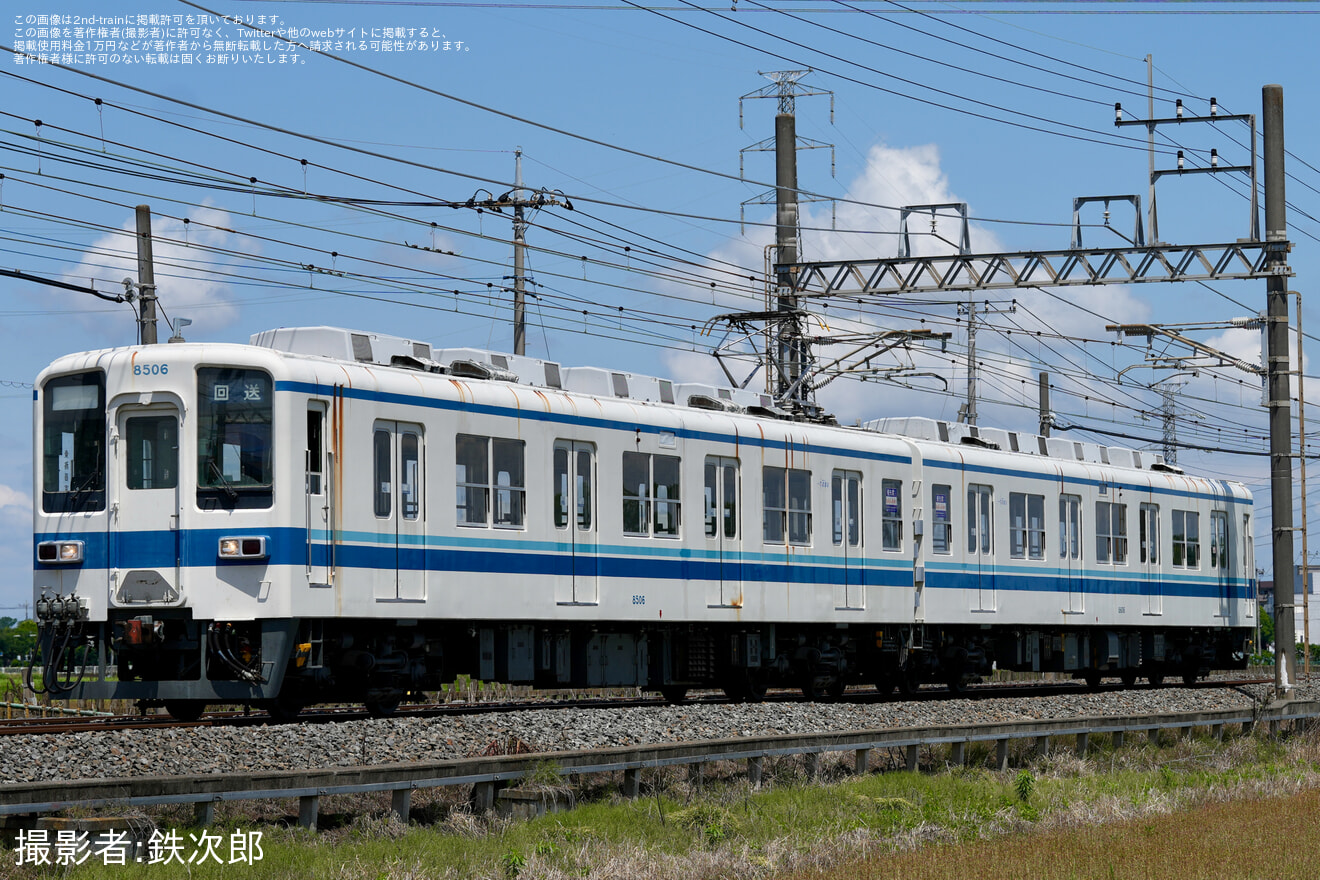 【東武】8000系8506F 廃車回送の拡大写真