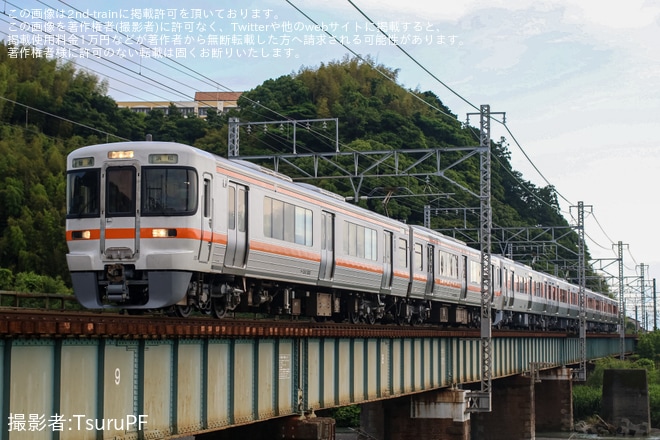 【JR海】静岡地区にて315系と313系を併結した6両編成の運用がスタートを不明で撮影した写真