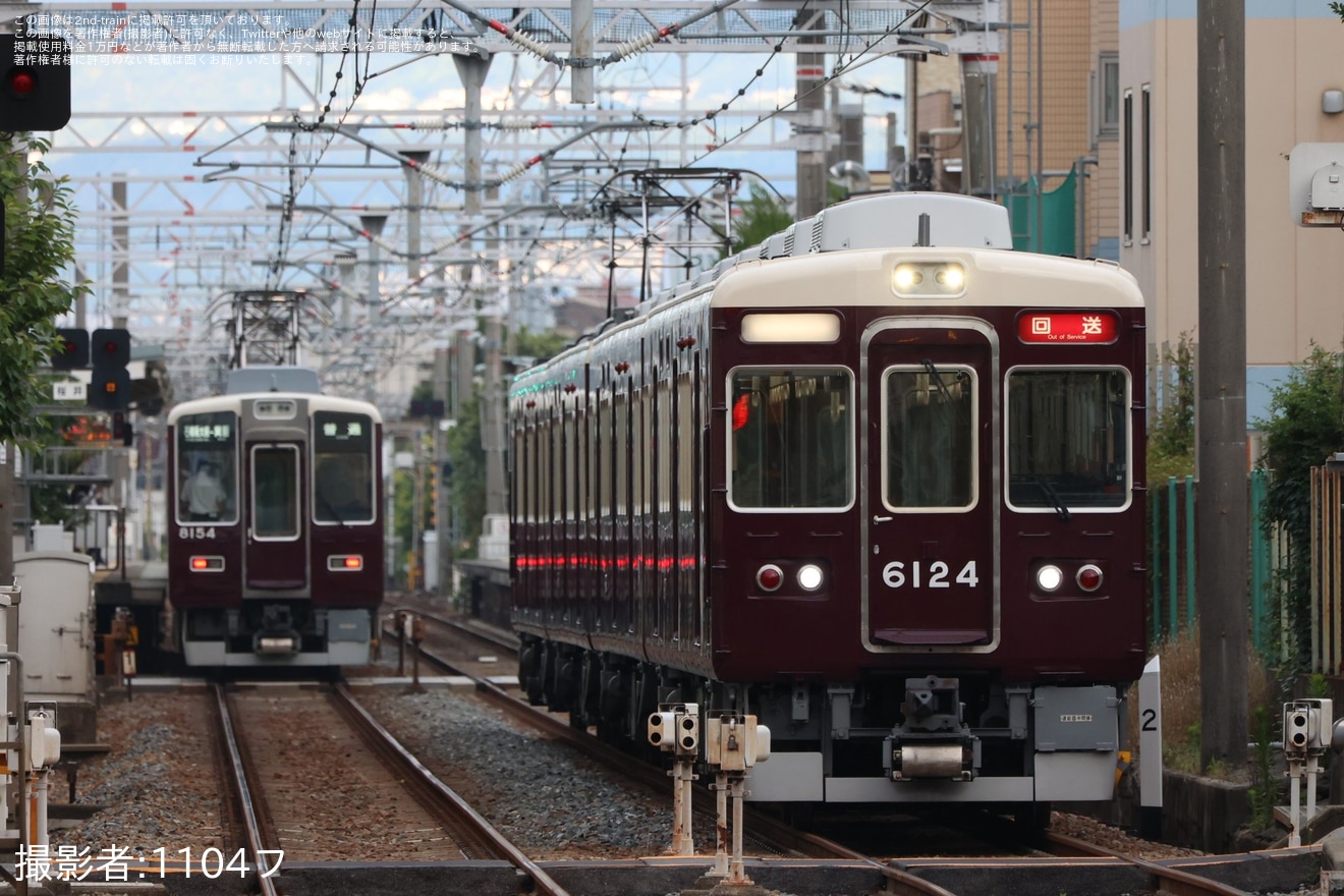 【阪急】6000系6024F箕面線での営業運転に復帰の拡大写真