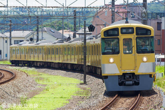 【西武】2000系2089F 武蔵丘車両検修場入場回送を不明で撮影した写真