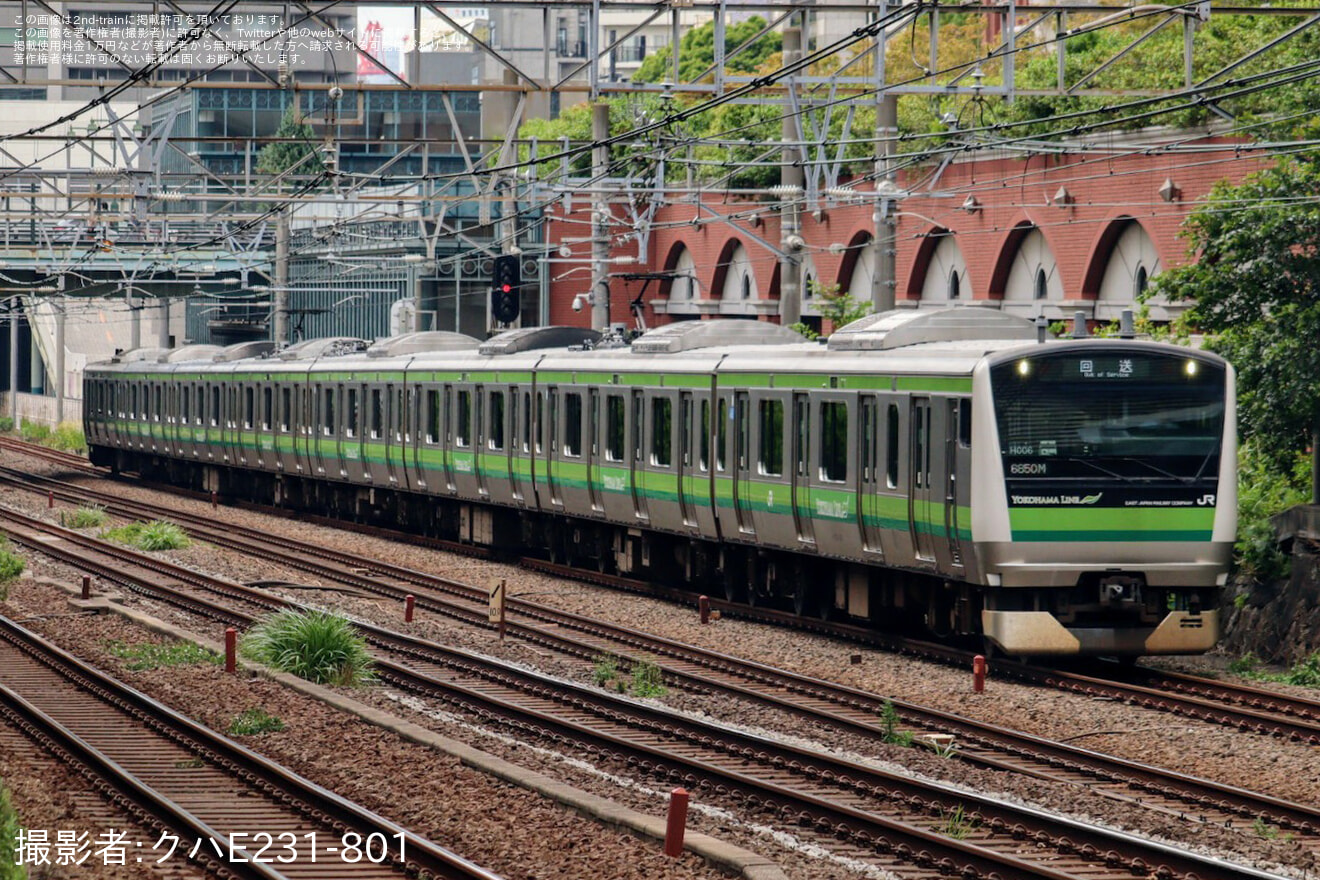 【JR東】E233系クラH006編成東京総合車両センター入場回送の拡大写真