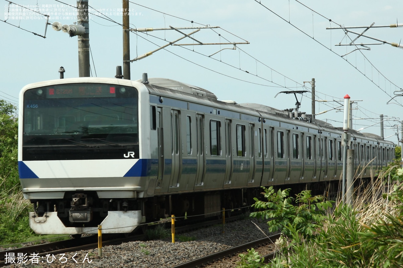 【JR東】E531系K456編成郡山総合車両センター入場回送の拡大写真