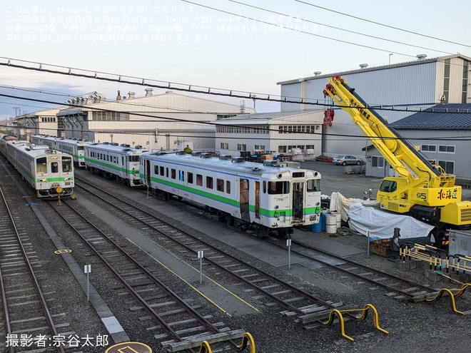【JR北】キハ40-1701が釧路運輸車両所にて解体中