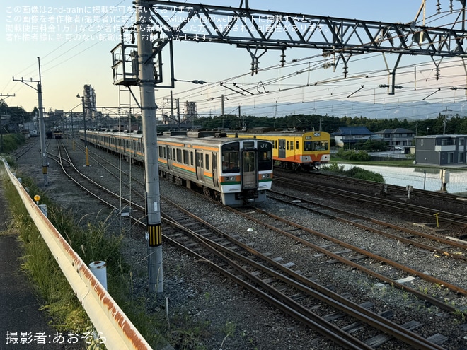 【三岐】211系SS7編成とSS8編成が東藤原駅へ移動